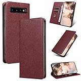 [Fente pour carte & Pochette d'argent] -- Étui Samsung Galaxy S10 5G vient avec 3 emplacements pour cartes et 1 poche pour l'argent; vous pouvez transporter votre ID, vos cartes de crédit et votre argent, sans prendre votre portefeuille avec vous.