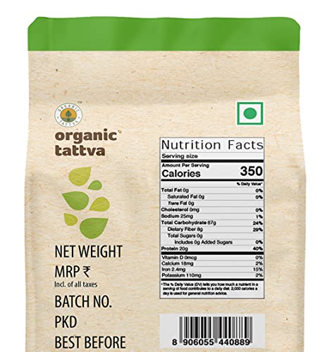 Image of Organic Tattva, Organic Roasted Chana Dal, 500g | 100% Vegan, Gluten Free and NO Additives (Pack of 3)