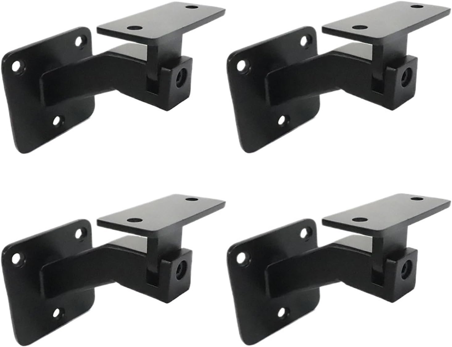 Package Content Adjustable Handrail Brackets Designed For Stairs Black Stair Railing Bracket Easy Installation(4PCS)