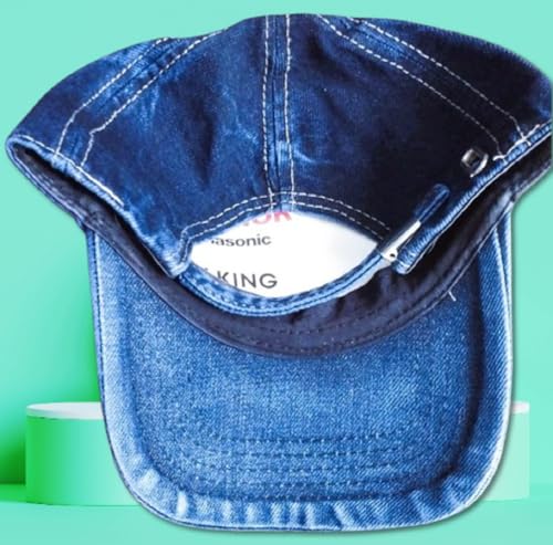Image of Men's & Women's Unisex Denim Cap (Blue Black Free Size) (Pack of 1)