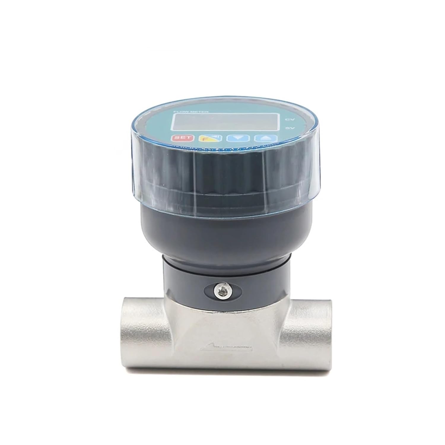 デジタル表示流量計 電子流量計 ステンレス鋼おねじ/めねじ スマート LCD 電子流量計 水流量センサー 流れをより正確に測定(DN
