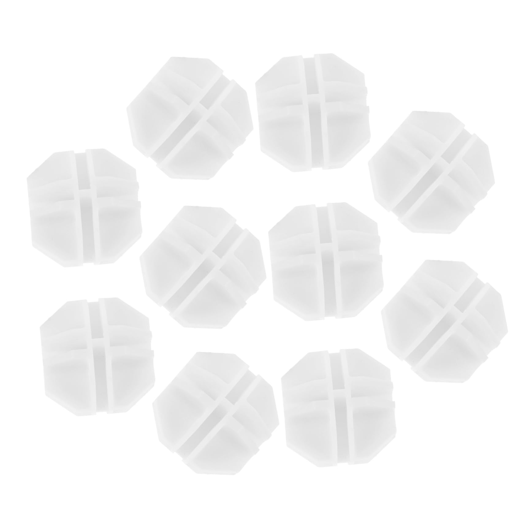 MAGICLULU 10pcs White Ball Connectors for Wire Grid Shelf Storage Plastic Connectors for DIY Closet Organizer and Cube Storage Units Versatile Storage Cabinet Buckles
