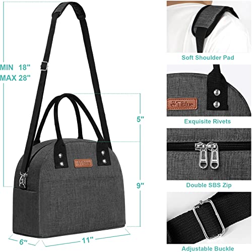 Insulated Lunch Bags For Women Men - Reusable Cooler Lunch Box For Office Work School Picnic Beach Workout Travel Gym- Freezable Tote Lunch Bag Organizer With Adjustable Shoulder Strap For Adult Kids #TOP1