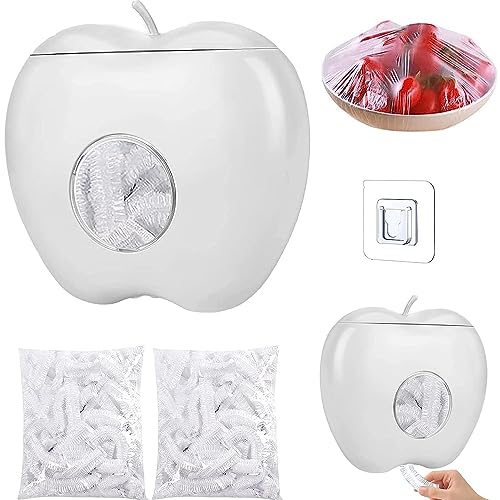 200 Stück Frischhaltebeutel mit Spenderbox,Aufbewahrungsbox für Frischhaltefolie,Elastische Frischhaltebeutel,Frischhaltefolie Box,für Lebensmittelaufbewahrung,Obstkonservierung