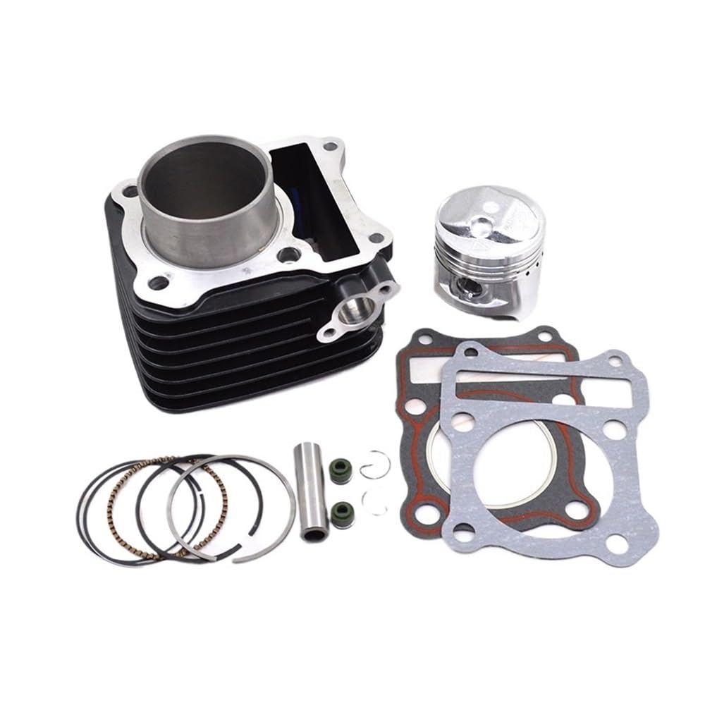 Cilindro de Motocicleta de 125cc con Pistón de 57mm para Moto DR125 DF125 TU125X E2 1999 Color Negro