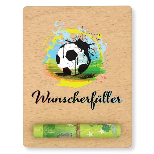 ZUKLA Verpackung für Geldgeschenke Fußball -13 x 10 cm - Spardose Fussball - Fussball Geschenke...
