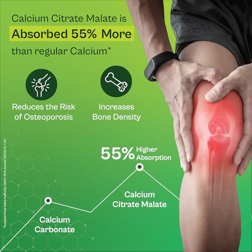 Image of TATA 1mg Veg Calcium & Vitamin D3 supplement with Zinc, Magnesium & Alfalfa | High absorption Citrate Malate form | 500mg Calcium & 400IU Vitamin D3 | For strong bones & joints | 90 veg tablets