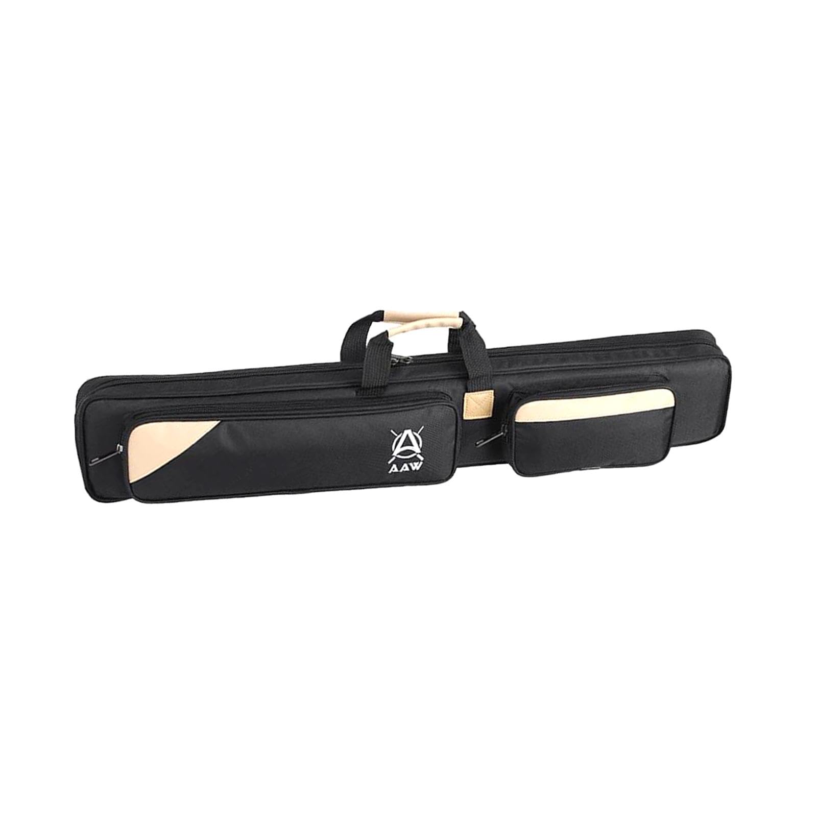 3x4 weiche Pool-Queue-Hüllen, 1/2 Snooker-Billard-Queue-Hüllen, tragbarer Griff, Schutztasche, weiche Queue-Tasche, Tragetasche, Schwarz
