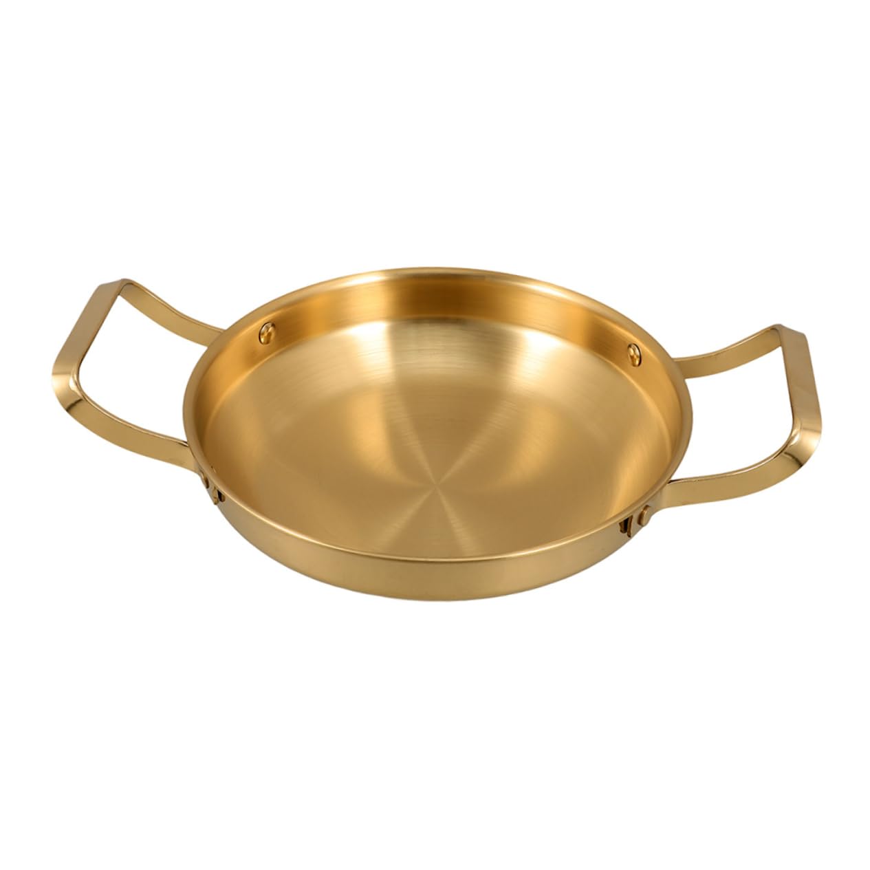 SOLUSTRE Stainless Steel Double Handle Cooking Pot for Ramen Seafood and Stews Versatile Kitchen Cookware Suitable for Induction and Gas Stoves Easy to Clean Flat Base Design