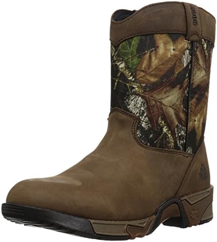 Rocky unisex child Fq0003639 Mid Calf Boot, Mossy Oak Break Up Infinity Camouflage, 4 Big Kid US