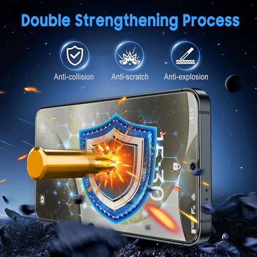 Image of Uyiton for Samsung Galaxy S25 / S24 Screen Protector - 2 Pack | Ultra HD Clarity, Fingerprint Unlock, 9H+ Hardness, Scratch-Resistant, Anti-Fingerprint, Bubble-Free, Easy Install