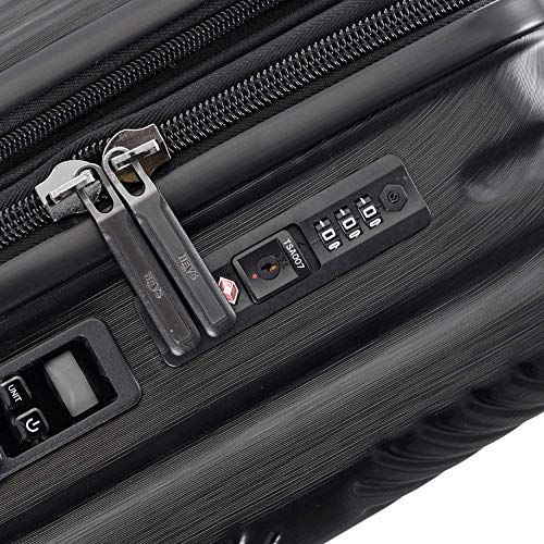 Image of Heys Charge-A-WEIGH Range Charcoal Color Hard Medium Luggage