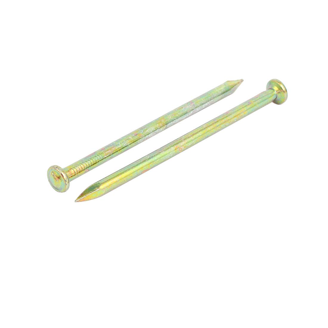 Aexit 4mm Dia Fastener 80mm Length Zinc Alloy Concrete Cement Wood Sliding Nail 10pcs Model:21as250qo762