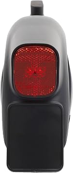 Rear Mudguard with Taillight Assembly for Ninebot for Max G2 Electric Scooter, Premium ABS Plastic Ducktail, Black
