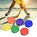 Kitabetty Hockey-Pucks-Set, Leichte Kunststoff-Eishockey-Pucks Hockey-Pucks mit Hohlboden sportstraßenhockey Pucks, für Eishockeyspiele und allgemeines Training 6 zufällige Farben