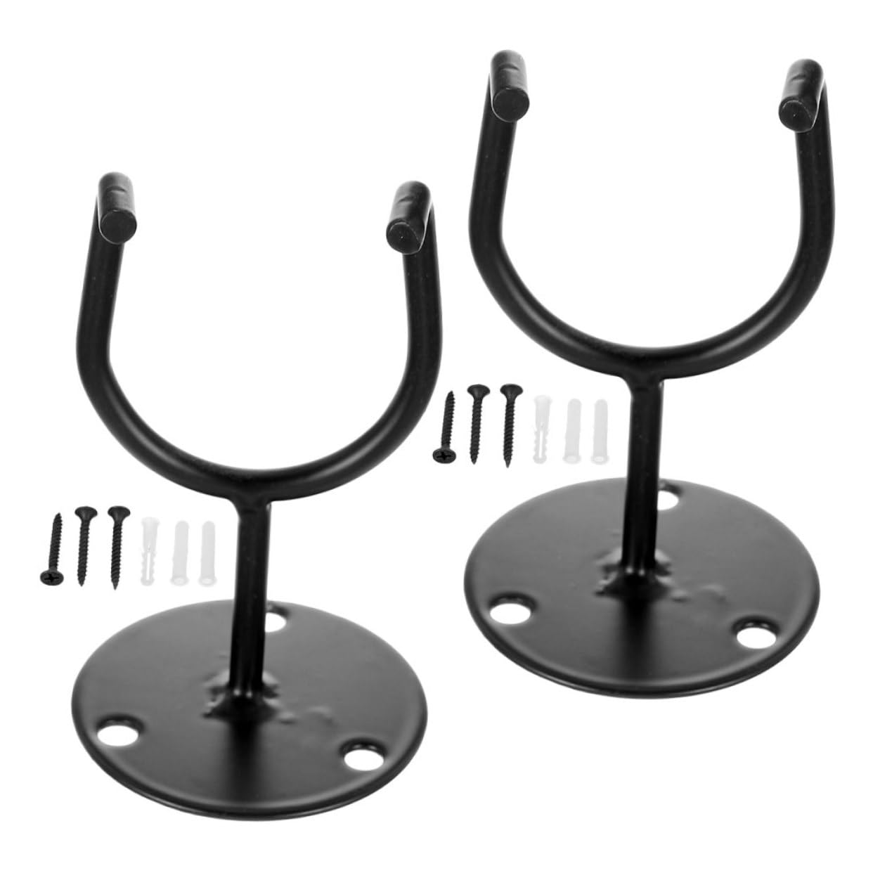 BESPORTBLE 2pcs Baseball Bat Display Wall Mount Rack Minimalist Space Saver Ball Storage Holder for Home Sports