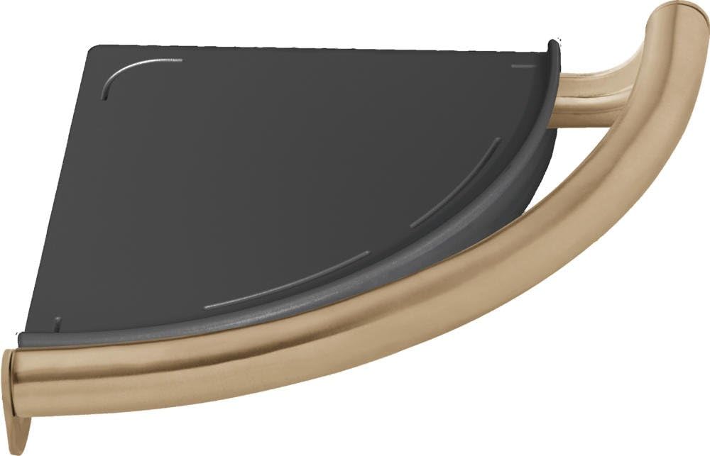 DELTA FAUCET 41516-CZ Contemporary Corner Shelf/Assist Bar, Champagne Bronze