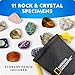 NATIONAL GEOGRAPHIC Science Kit & Rock Collection Advent Calendar 2025 – Jumbo Advent Calendar with 24 Days of Science Experiments, Gemstones & More for Kids, STEM Projects for Kids Ages 8-12
