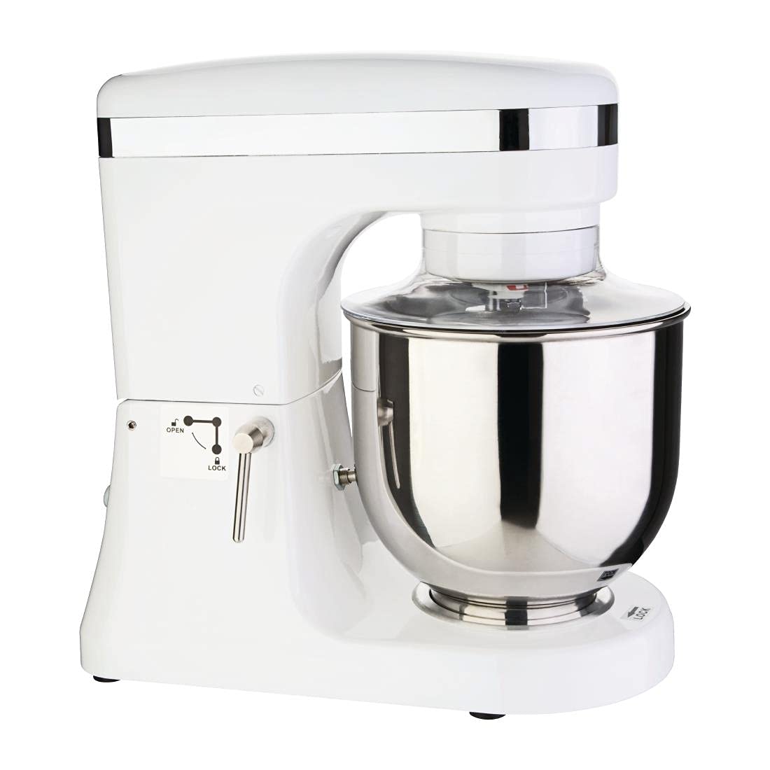 Buffalo -Buffalo Planetary Mixer 7 Litre White - Electric Cake Beater on White Stand for Pastry, Icing, Sauces or Dough DB266