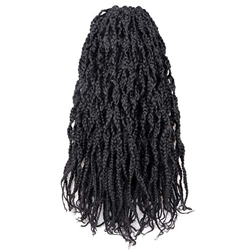 Toyotress Mini-Passion Braid Crochet Hair - 22 inch 8 Packs Wavy Box Braids Crochet Synthetic Braiding Hair Extensions (22 Inch, 2)