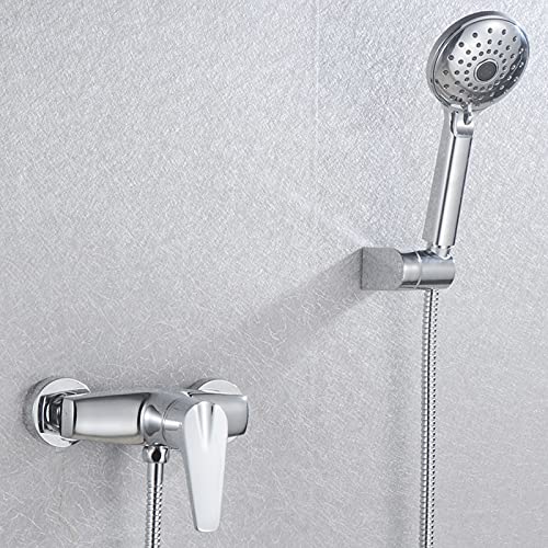 Ensemble de douche simple avec mitigeur de baignoire à poignée - 3