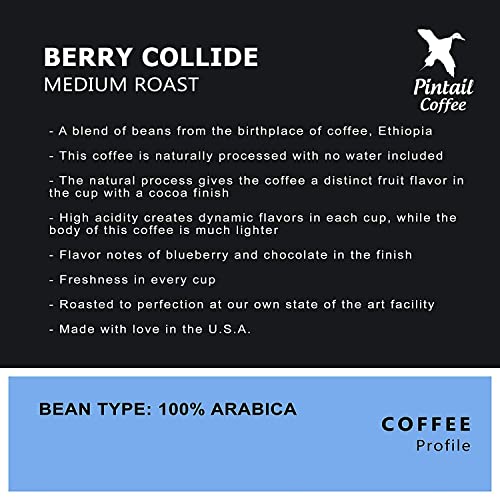 Pintail Coffee - Ethiopian "Berry Collide" Tostado Medio, En grano, bolsa 12oz miniatura 2