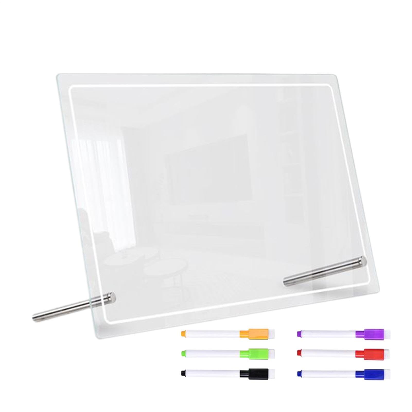 Tableau effaçable pour ordinateur portable acrylique et bloc-notes - 8
