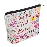 WZJHCL Buffy Inspired Makeup Pouch Bag Buffy Show Cosmetic Kit Bag Vampire Slayer Storage Pouch Bag Halloween Party Gift (B)