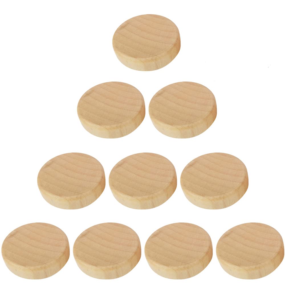 Poignée en bois bouton tiroir meuble armoire quincaillerie lot de 10