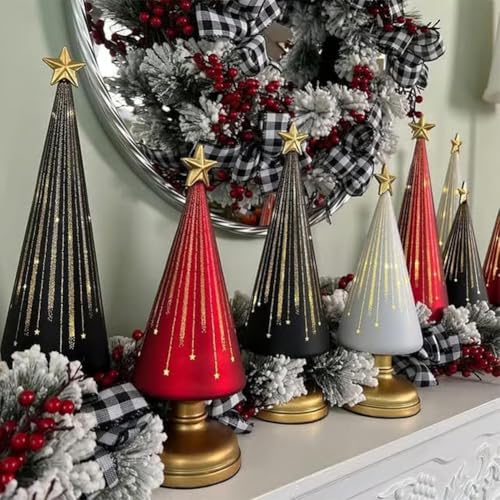 Sapins de Noël en verre LED pour illuminer votre table de fête - 4