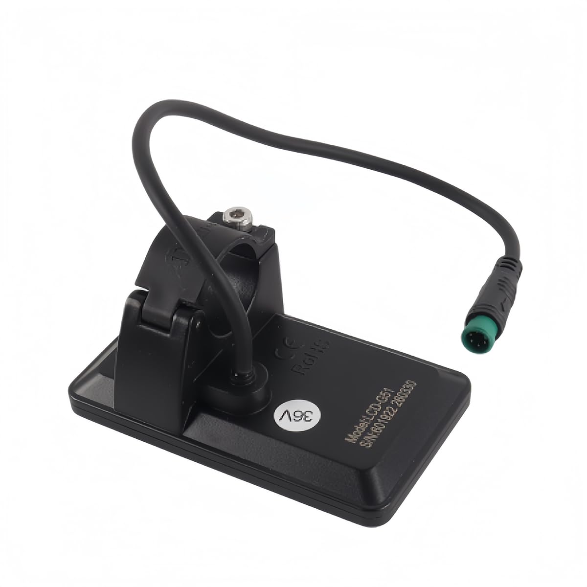 Ubric Pannello display digitale LCD a 5 pin impermeabile per monitor di batterie per e-bike da 24 V, 36 V e 48 V.
