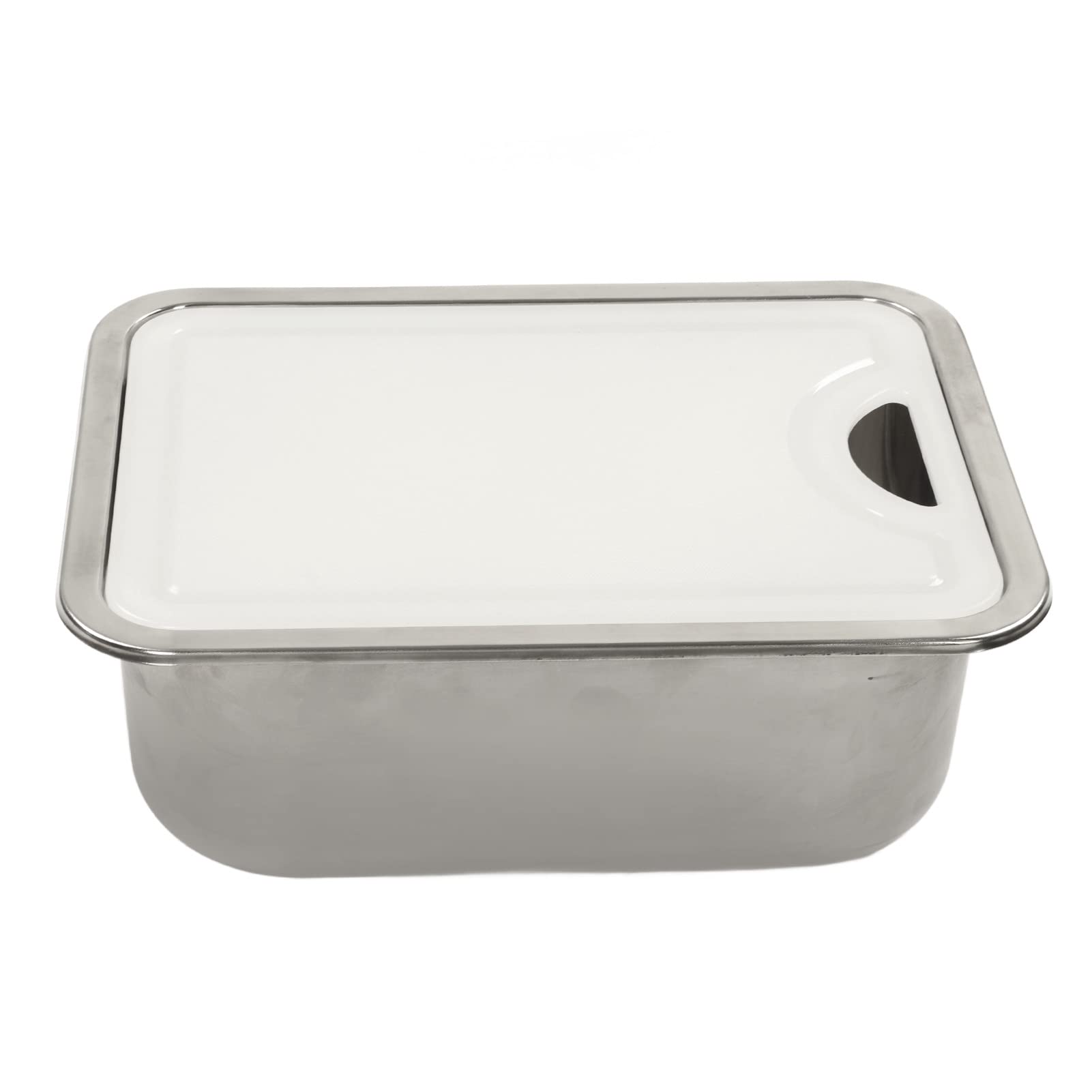 Naroote RV Sink, RV Kitchen Sink with Acrylic Chopping Board 304 Grade Stainless Steel Small Kitchen Sink for RV, Boat, Home