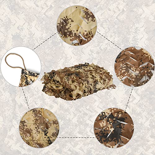 Yeacool Camo Hunting Blind Netting, Military Camouflage Tarp Rope Nets,Army Sunshade Fence Net,Lightweight Waterproof,Great For Car Cover,Party Decoration,Bedroom Decor #TOP6