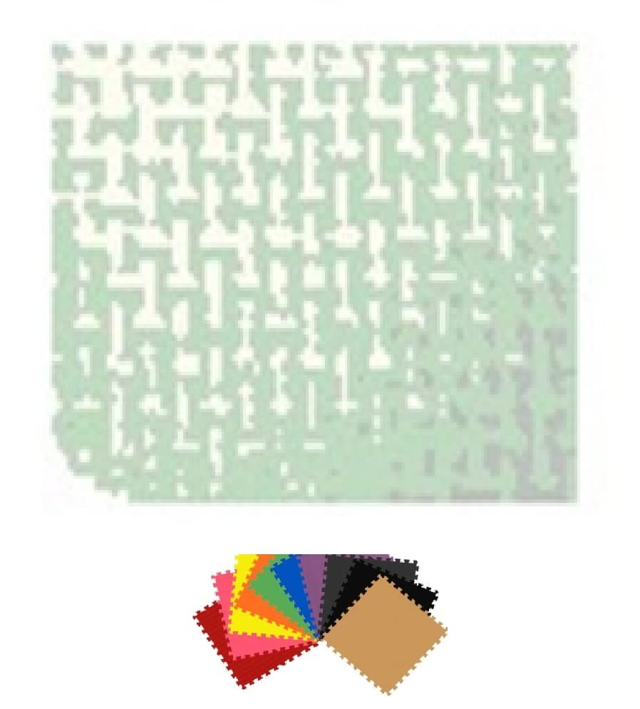 EVA Foam Floor Mat Interlocking Exercise Gym Puzzle Tiles 24 x 24 x 3 8 10mm Color Gray