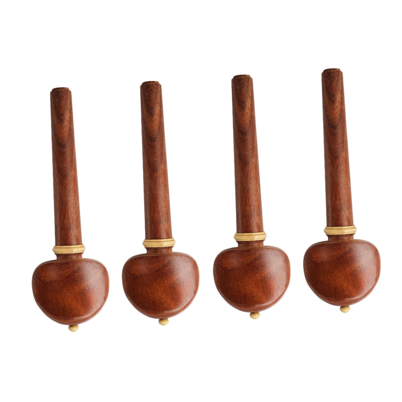 Kisangel Vintage Rosewood Cello Pegs Set 4pcs Solid Wood Violin Tuning Pegs Wooden Cello Shaft Handle Musical Instruments Accessories