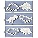 IXI Dinosaur Fossil Cookie Making Molds / Stamps - Set of 3-pieces PVC Cream Chocolate Decoration Molds - DIY Baking Mould for Fondant Cake / Biscuit / Play Doh Arts