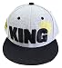 Agibaby Infant & Toddler Kids Hip Hop Snapback Flat Brim Hat Baseball Cap - King Embroidered