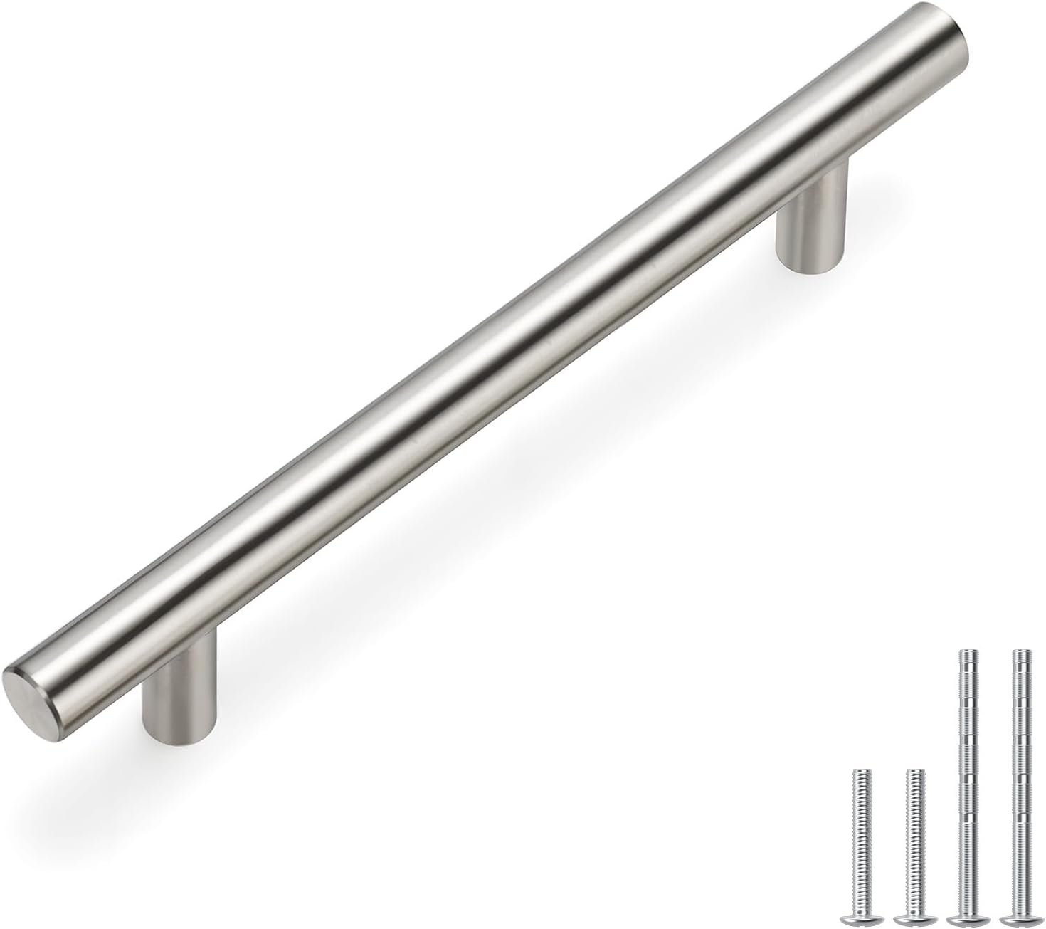 20 Pack Cabinet Pulls Modern Drawer Pulls - HD201SN Kitchen Cabinet Handles Cupboard Handles Brushed Nickel Cabinet Hardware Stainless Steel Drawer Handls, 5in Hole Centers