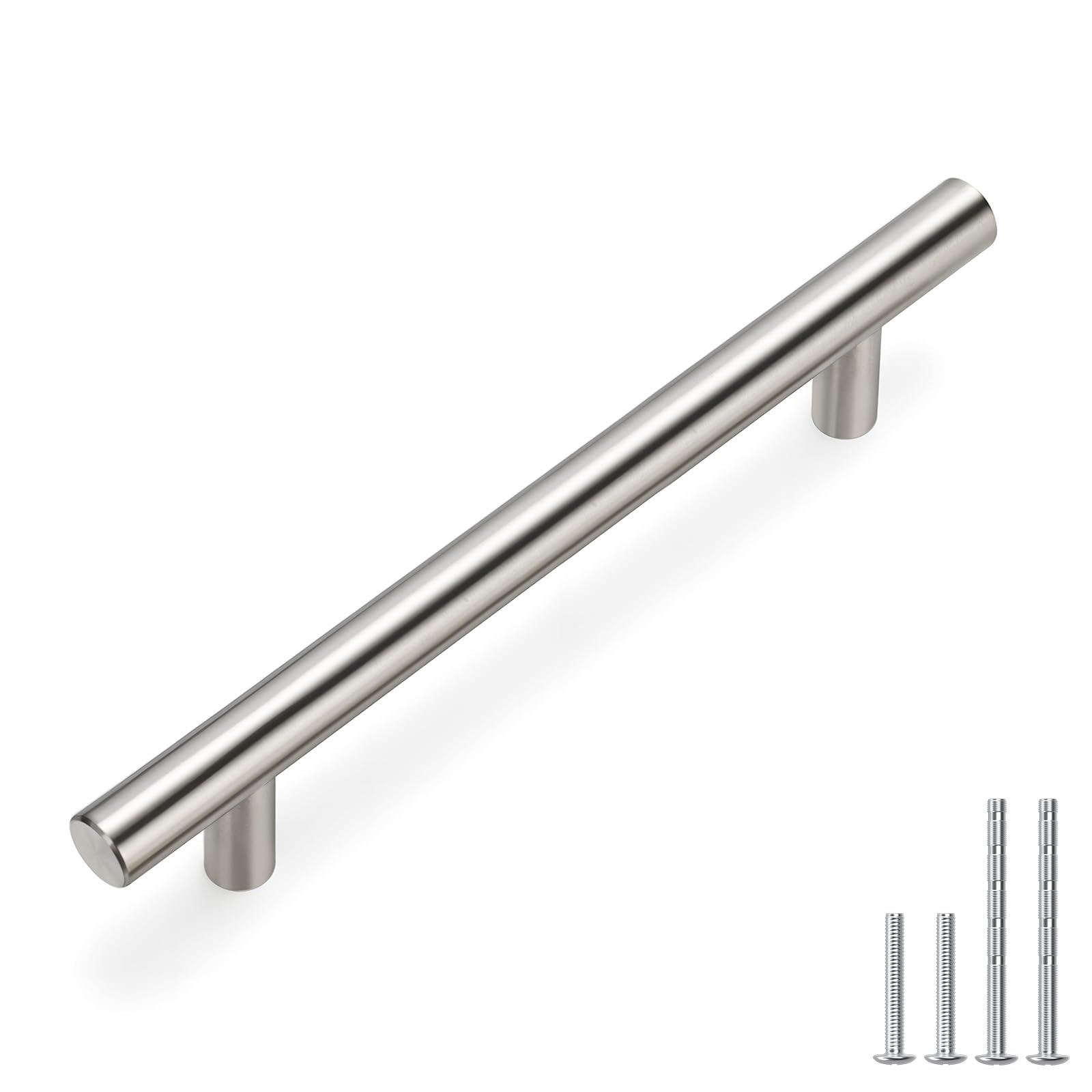 20 Pack Cabinet Pulls Modern Drawer Pulls - HD201SN Kitchen Cabinet Handles Cupboard Handles Brushed Nickel Cabinet Hardware Stainless Steel Drawer Handls, 5in Hole Centers