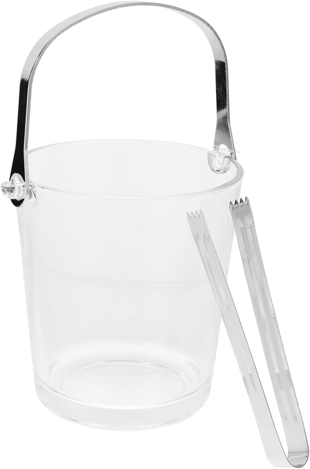 Ciieeo 1Set Capacity Ice Bucket with Tong Portable Ice Container for Parties Bars and Home Use for Wine Beer and Sturdy Handle for Easy Carrying