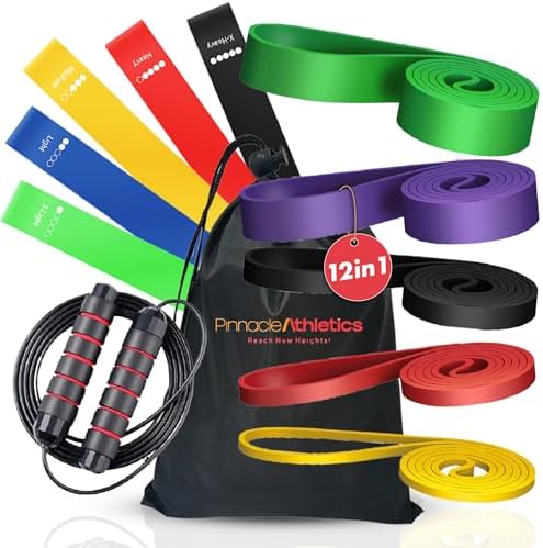 Kit de Calistenia y Musculación (12 Piezas) - Bandas de Resistenc...