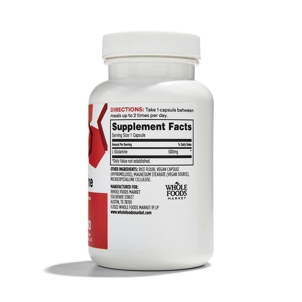 glutathione whole foods market Amazon.com: 365 by Whole Foods Market, L-Glutamine 500mg, 100 ct : Health &  Household
