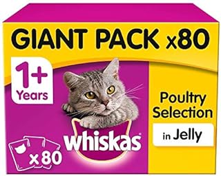 Whiskas Poultry Selection in Jelly, 80 x 100g