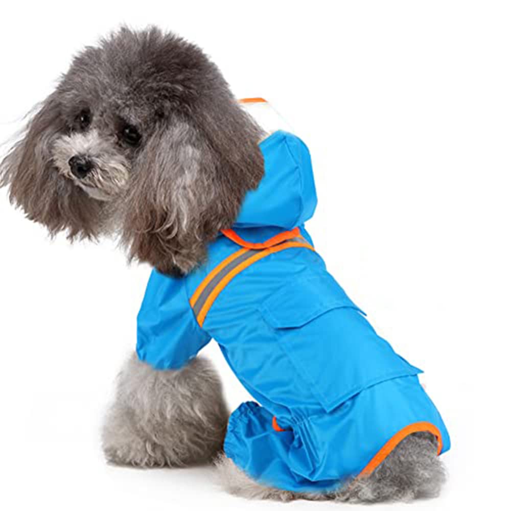 Imperméable pour chiens bleu protecteur - Prenez soin de votre chiot sous l'averse