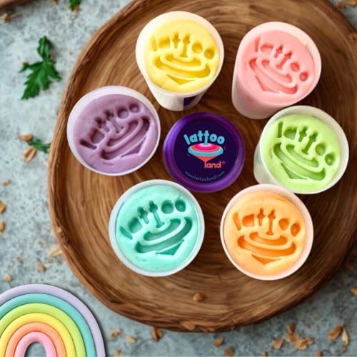 Image of Lattooland Sensory Pastel Clay Dough for Kid | Non-Sticky, Non Toxic Playdough |100% Natural,Taste-Safe & Lab-Certified | Skin-Friendly & Child Safe Organic Clay | Preschool Learning Toy | Age 2+