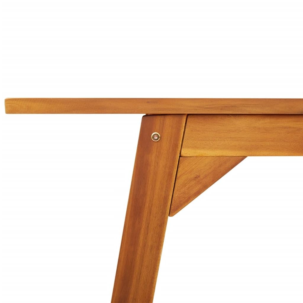 Stół ogrodowy 110 x 56 x 75 cm, wykonany z litego drewna akacjowego, odporny na warunki atmosferyczne, składany, na taras, balkon, do ogrodu, na stół do jadalni na zewnątrz