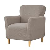 Eco-Ancheng Chair Cover Banquet Armchair Slipcovers Jacquard 1-Piece Stretch Chair Slipcovers with Arms Anti Slip Armchair Sofa Covers Arm Chair Cover for Living Room Furniture Protector