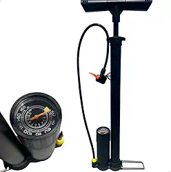 Bomba Manual de Ar com Manômetro Profissional – Alta Pressão 160 PSI