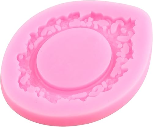 Miniatura 6 de ZiXiang Camafeo con marco de fotos, molde de silicona para marcos de fotos, moldes de fondant, molde de marco de espejo vintage para decoración de