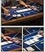 HUANGWUZ Poker Table Mat, Foldable Texas Hold'em Layout for 10 Players with Carrying Bag, Easy to Clean, Slip-Resistant Rubber Base(1.2 x 0.6 M)